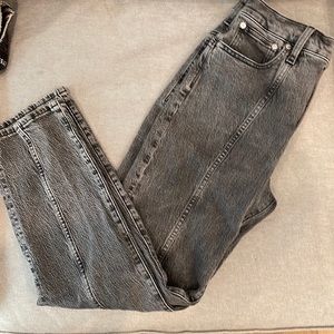 Madewell high waisted straight leg jeans